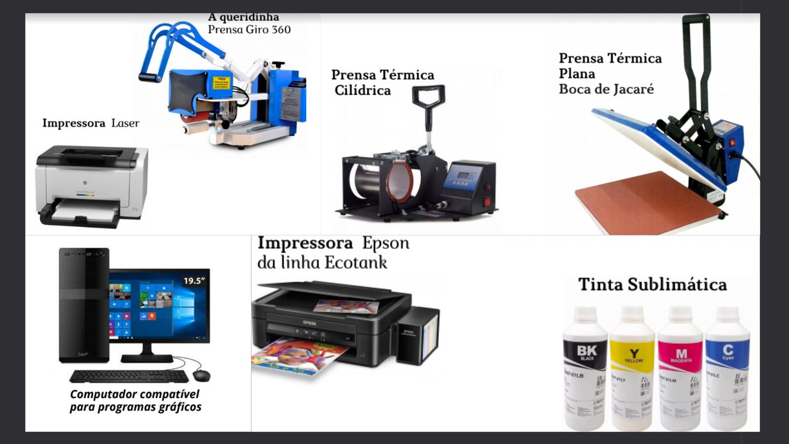 O que preciso para começar a trabalhar com sublimação