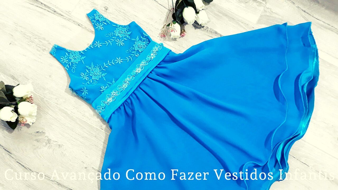 Como fazer vestidos infantis de festa 